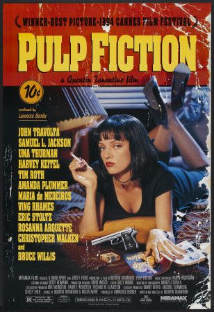 Plakat promujący film "Pulp Fiction", reż. Quentin Tarantino, 1994r.