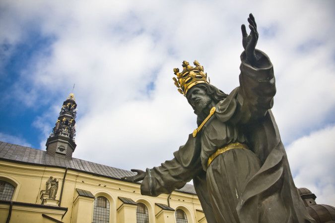 Jesus the king of world in Jasna Gora in Czestochowa, Poland
