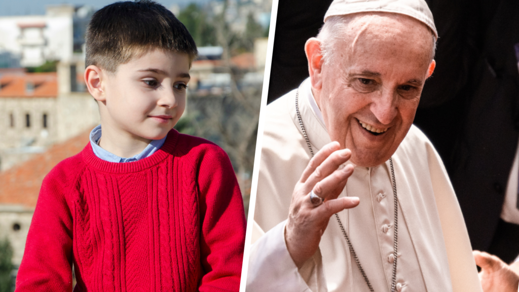 dzieci z Betlejem złożyły życzenia papieżowi