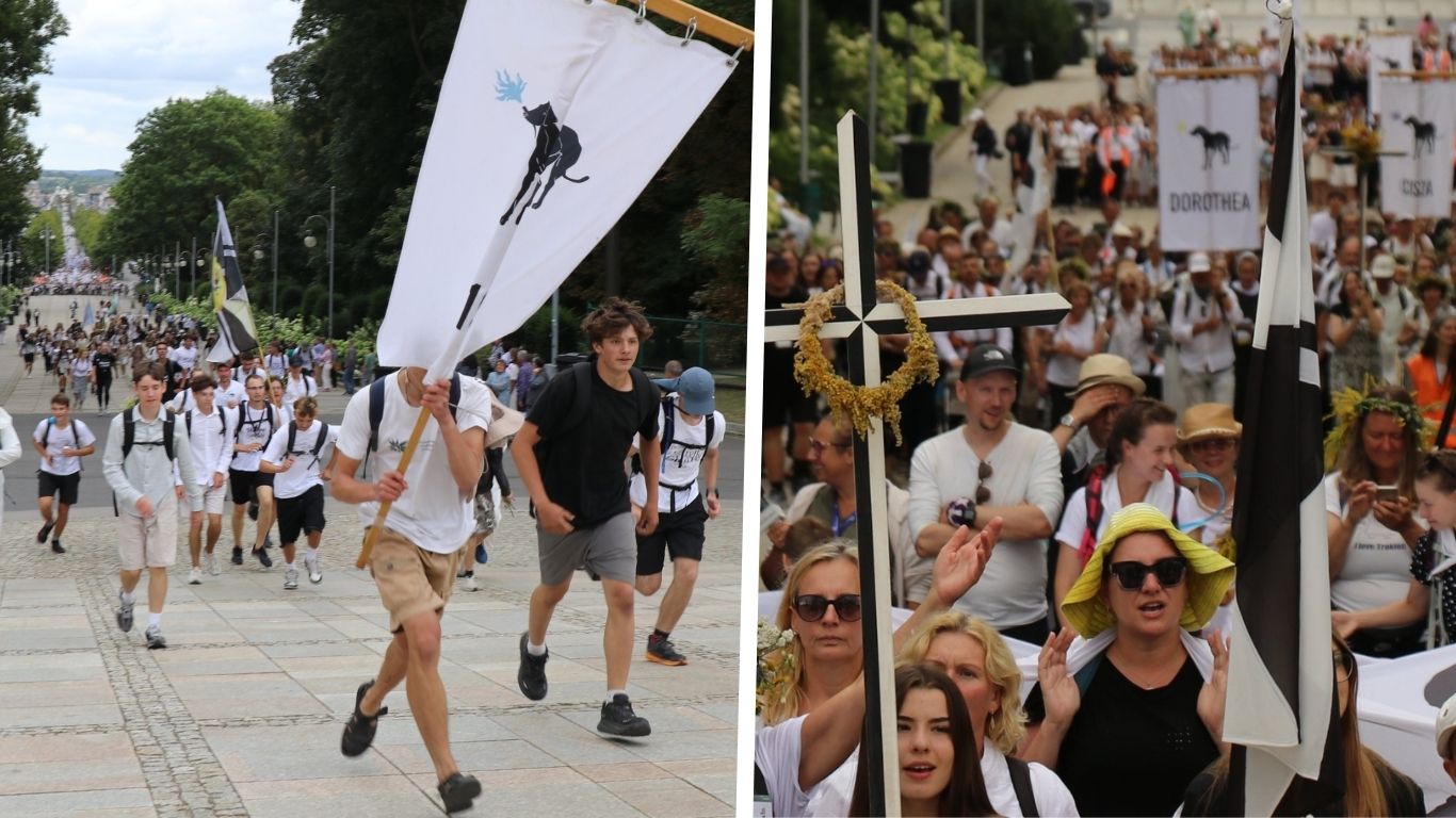 Kilka dni drogi, na finale bieg do Maryi. Pielgrzymi dominikańscy już na Jasnej Górze