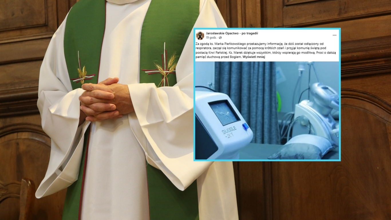 Nowe informacje o księdzu rannym w Jarosławiu. „Został odłączony od respiratora”